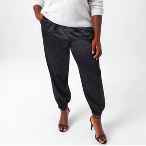 Satin Plus Size Joggers -New condition sz 2x